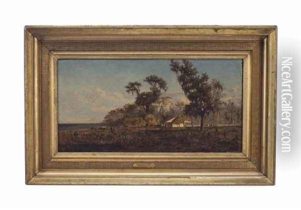 Lake Pontchartrain Farm Oil Painting - Marshall Joseph Smith Jr.