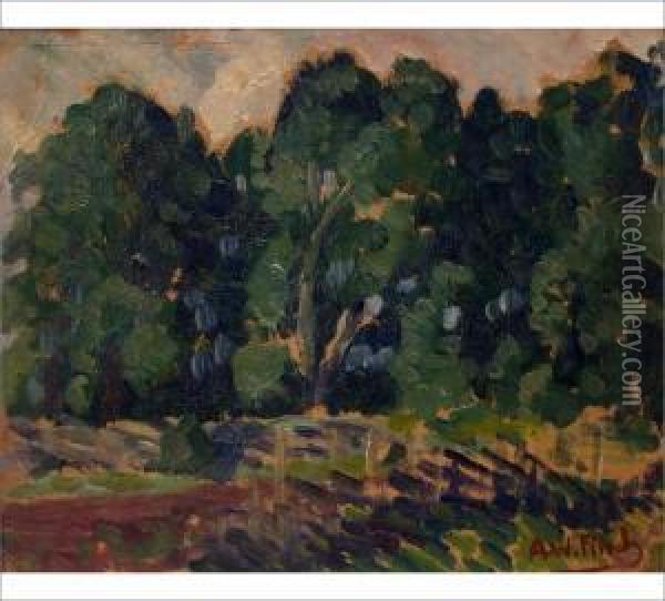 Woods End Oil Painting - Alfred William Finch