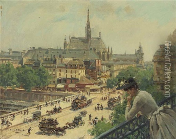 From The Balcony Oil Painting - Louis Beroud