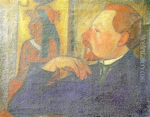 Ferenc Medgyessy 1910s Oil Painting - Arkhip Kuinji