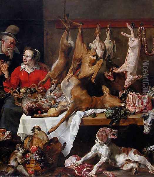 The market game Oil Painting - Frans Snyders