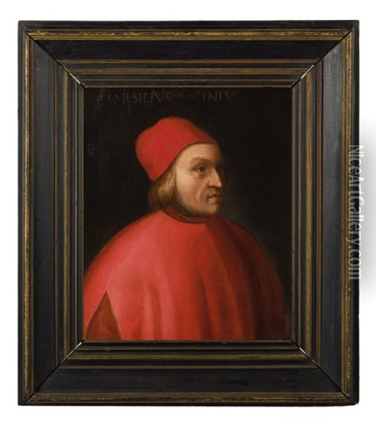 Ritratto Di Marsilio Ficino Oil Painting - Cristofano di Papi dell' Altissimo