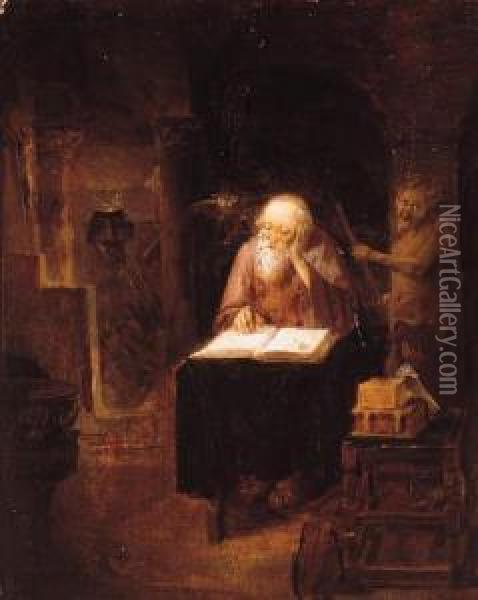 The Temptation Of Saint Anthony Oil Painting - Cornelis Saftleven