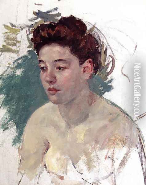 Sketch Of Antoinette Oil Painting - Mary Cassatt