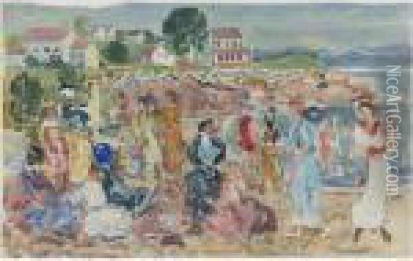 Holiday Oil Painting - Maurice Brazil Prendergast
