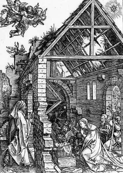 The Nativity, from The Life of the Virgin Oil Painting - Albrecht Durer
