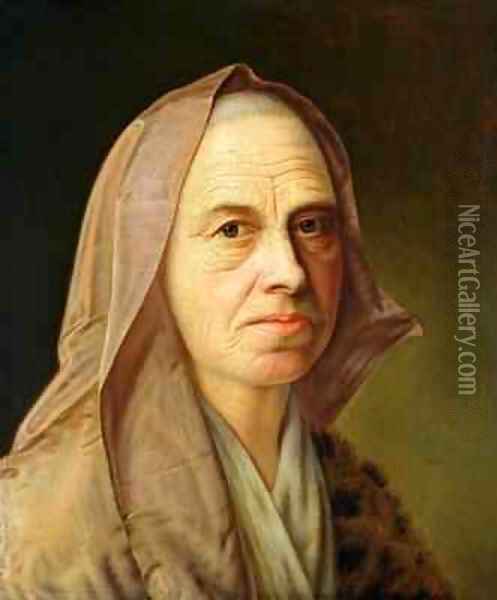 Old Woman Oil Painting - Balthasar Denner
