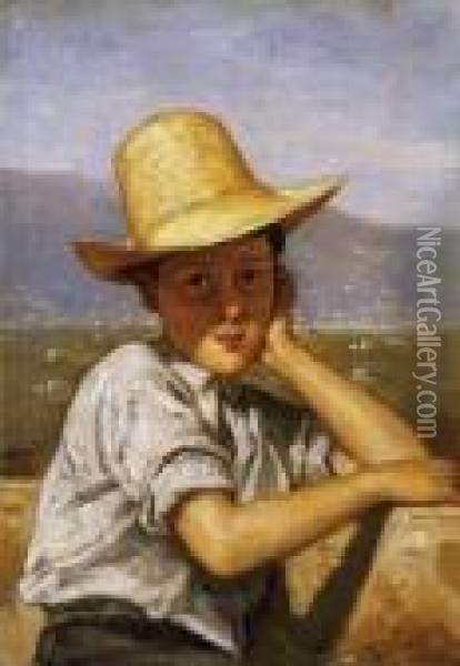 Italian Boy Oil Painting - Than Mor