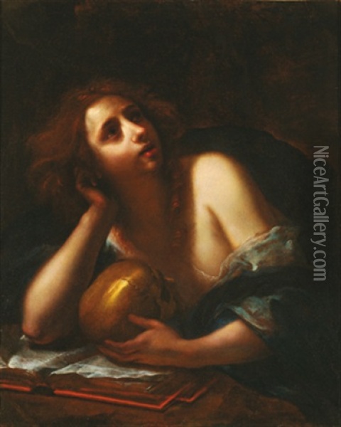 Die Heilige Maria Magdalena Oil Painting - Simone Pignoni