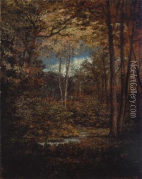 Autumn Woods And Meadows Oil Painting - William Cornelius Van Horne