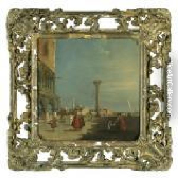 Venice, A View Of The Molo Oil Painting - Francesco Guardi
