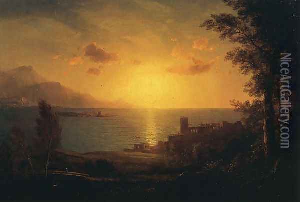 The Mediterranean Sea Oil Painting - Frederic Edwin Church