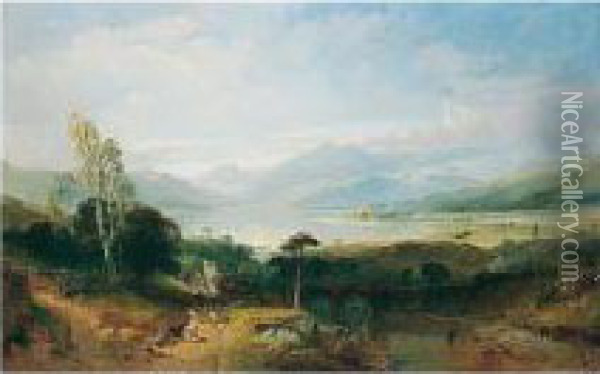 Loch Awe Oil Painting - Arthur Perigal