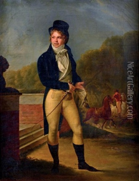 Portrait De Monsieur De Paul Oil Painting - Carle Vernet