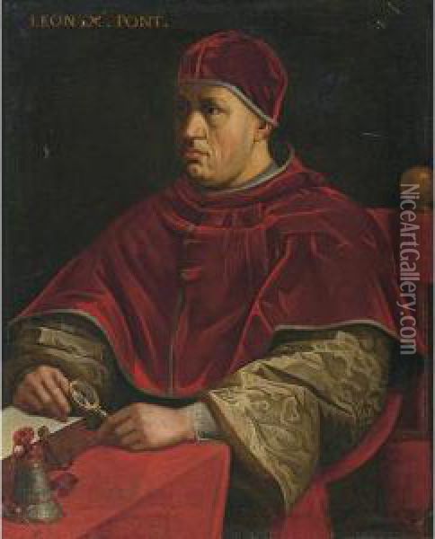 Ritratto Di Papa Leone X Oil Painting - Scipione Pulzone