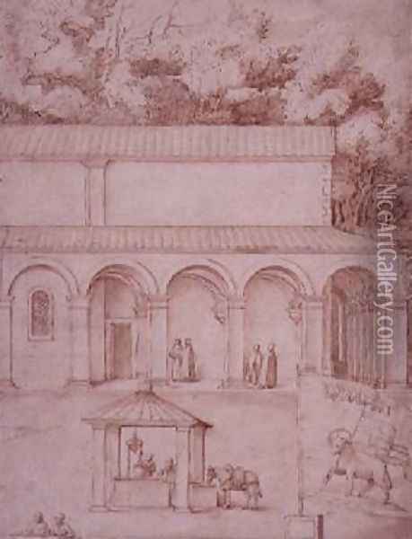 View of the Monastery of La Verna 3 Oil Painting - Jacopo Ligozzi