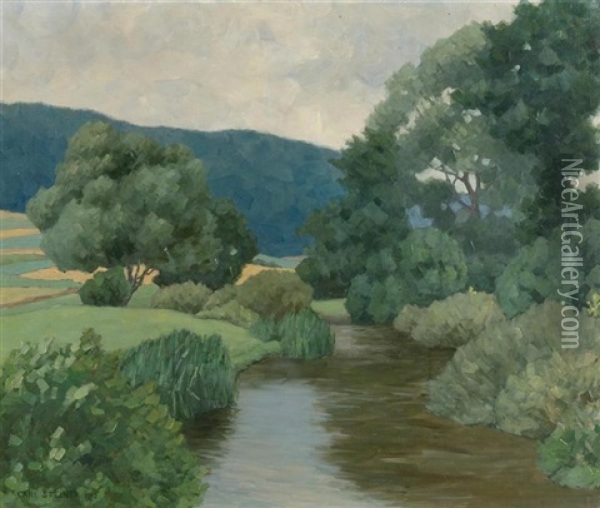 Landschaft Oil Painting - Carl Steiner