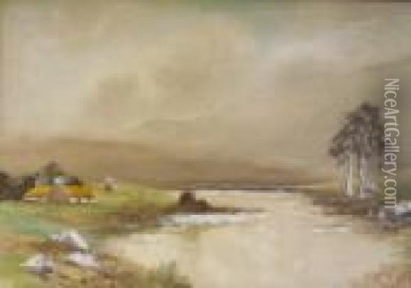 The Estuary, Connemara Oil Painting - William Bingham McGuinness