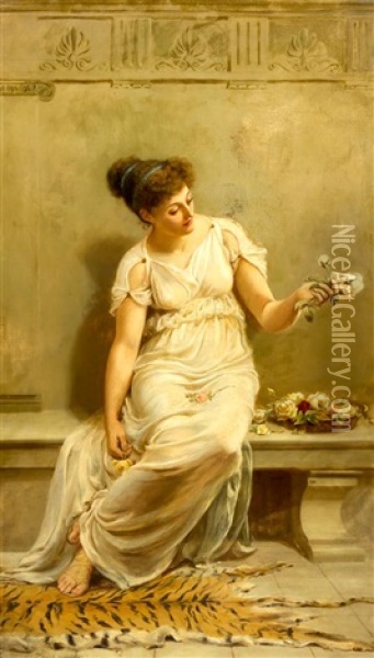 Contemplation Oil Painting - Frederick Alfred Slocombe