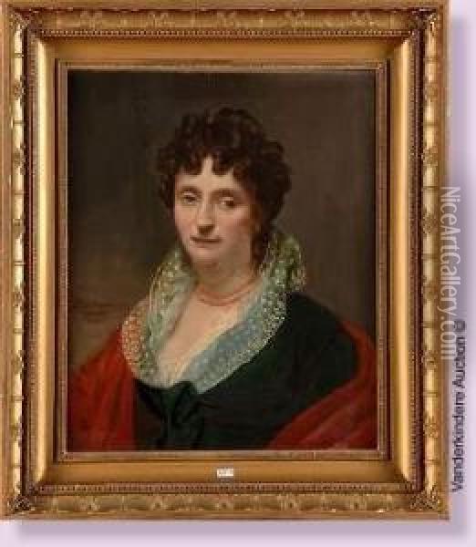 Portrait De Madame Michelot-garnier Oil Painting - Adele Romanee Romany
