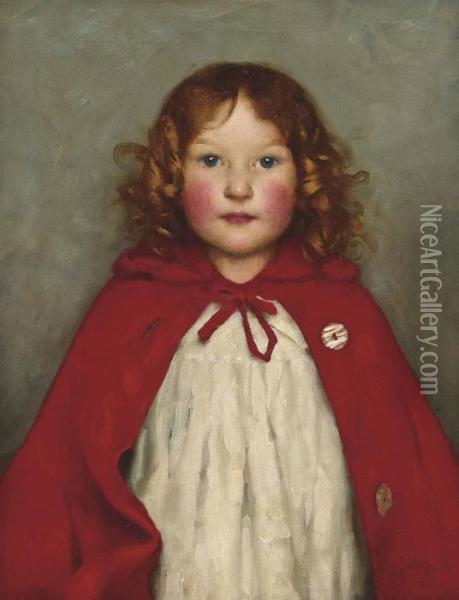 Ruby Oil Painting - Thomas Cooper Gotch