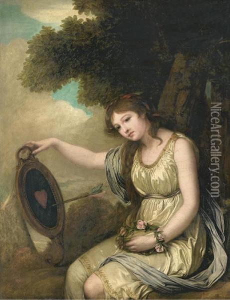 Jeune Fille Assise Oil Painting - Jean Baptiste Greuze