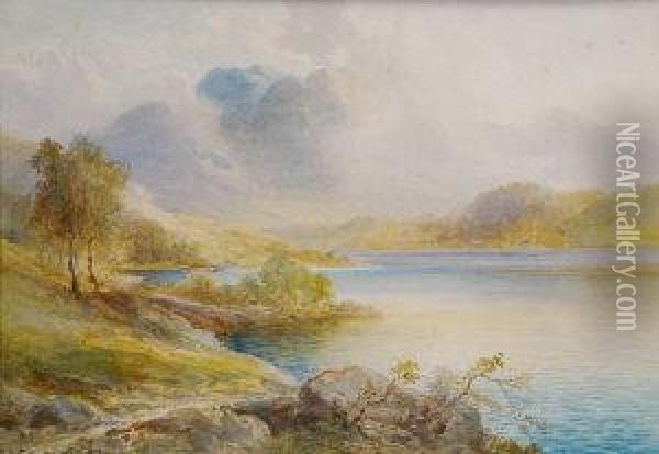 On Elterwater Oil Painting - Edith A. Stock