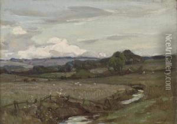 In East Lothian Oil Painting - Robert Hope