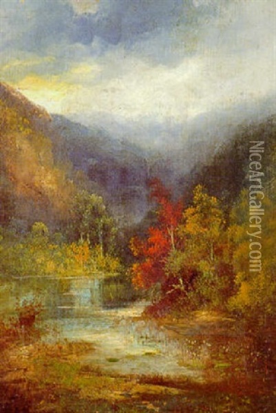 Hudson River Oil Painting - Jasper Francis Cropsey