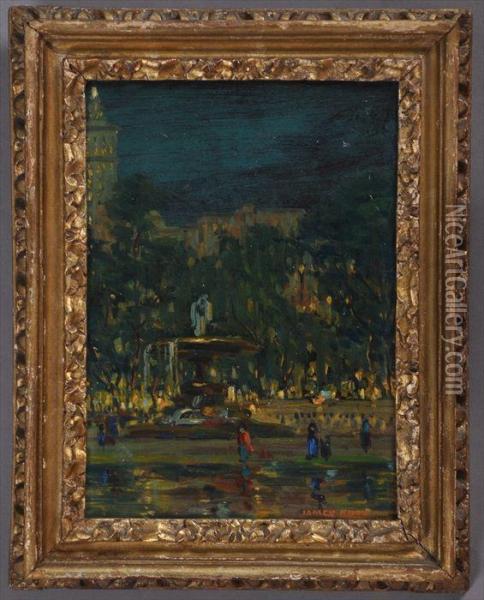 Bethesda Fountain, 
Centralpark Oil Painting - John Knox