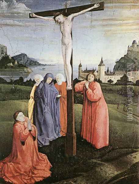 Christ on the Cross 1430-33 Oil Painting - Konrad Witz