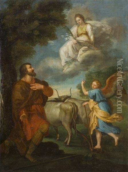 L'estasi Di Sant' Isidoro Oil Painting - Ettore Romano