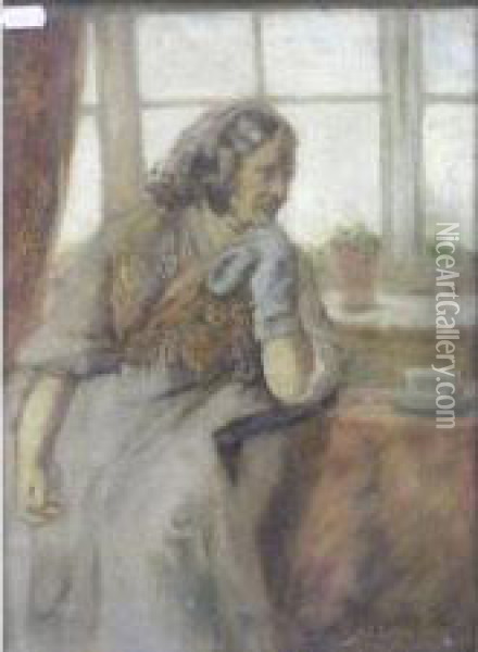 The Miner's Wife Oil Painting - James Elder Christie