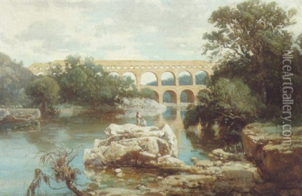 Pont Du Garet Oil Painting - Paul Camille Guigou