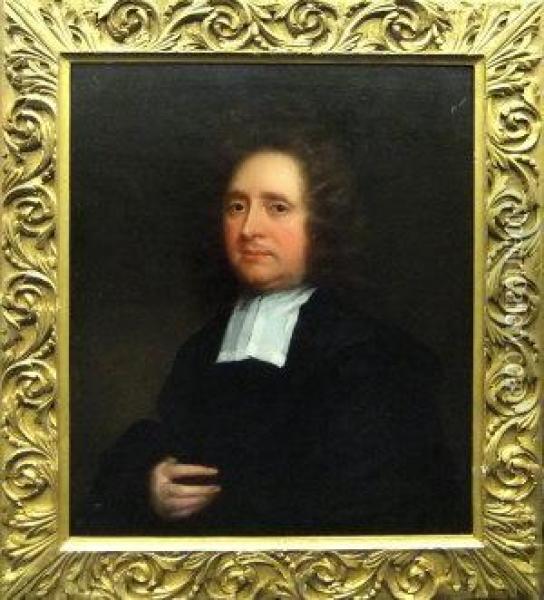Portrait Of The Reverend Vincent Alsop Dd Oil Painting - Charles Jervas