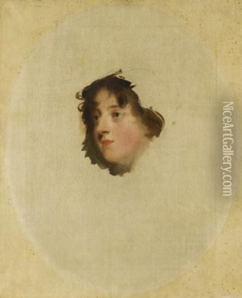 Portrait Of Lady Elizabeth Lowther Oil Painting - Thomas Lawrence