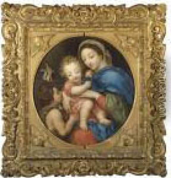 Vierge A L'enfant Avec Saint Jean-baptiste Oil Painting - Anton Raphael Mengs