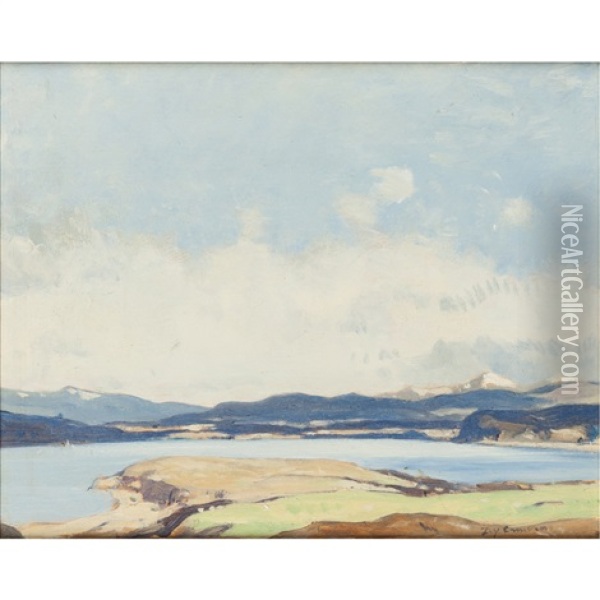 Loch Nell, Argyll Oil Painting - David Young Cameron