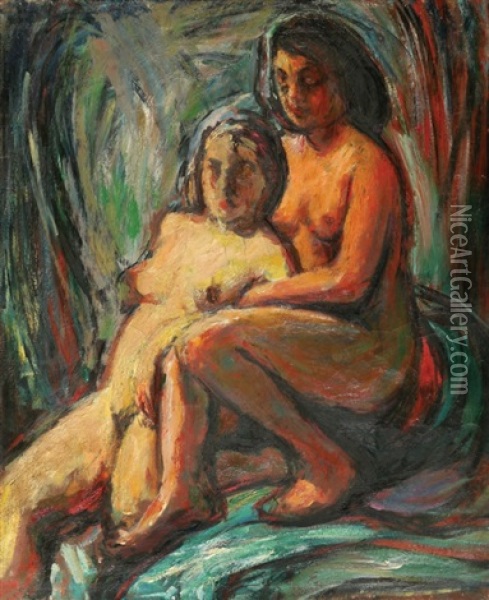 Nudes Oil Painting - Seweryn Szrejer