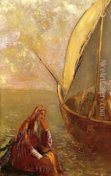 The Departure Oil Painting - Odilon Redon