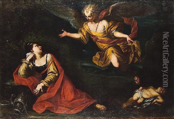 Hagar And Ishmael Oil Painting - Francesco Trevisani