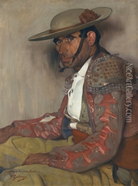 The Picador El Coriano Oil Painting - Ignacio Zuloaga Y Zabaleta