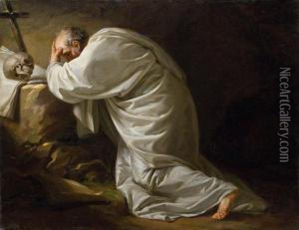 Hl. Dominikus Oil Painting - Giuseppe Antonio Petrini