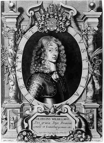 Portrait of George Wilhelm Elector of Brandenburg 1595-1640 Oil Painting - Anselmus van Hulle
