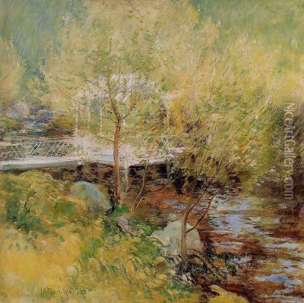 The White Bridge3 Oil Painting - John Henry Twachtman