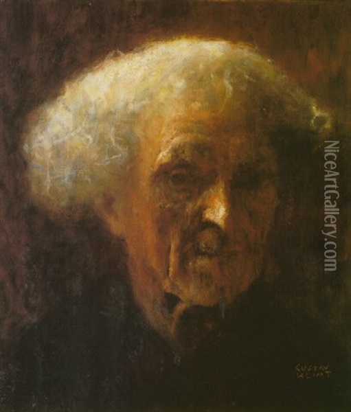 Studienkopf Oil Painting - Gustav Klimt