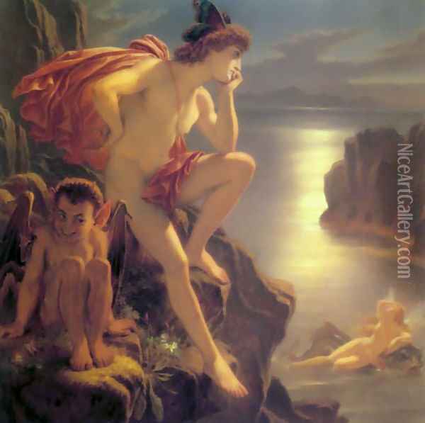 Oberon and the Mermaid Oil Painting - Sir Joseph Noel Paton