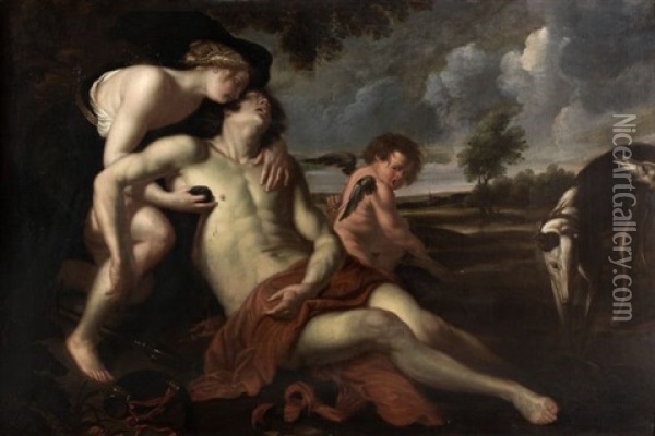 La Mort D'adonis Oil Painting - Thomas (Bosschaert) Willeborts