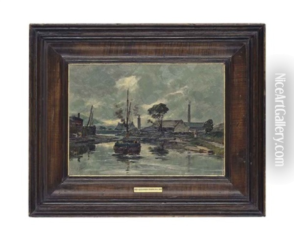 The Quiet Estuary Oil Painting - Alexander Fraser the Younger