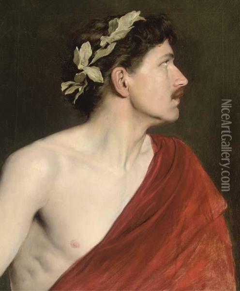 A Man In Classical Dress Oil Painting - Franz Dvorak